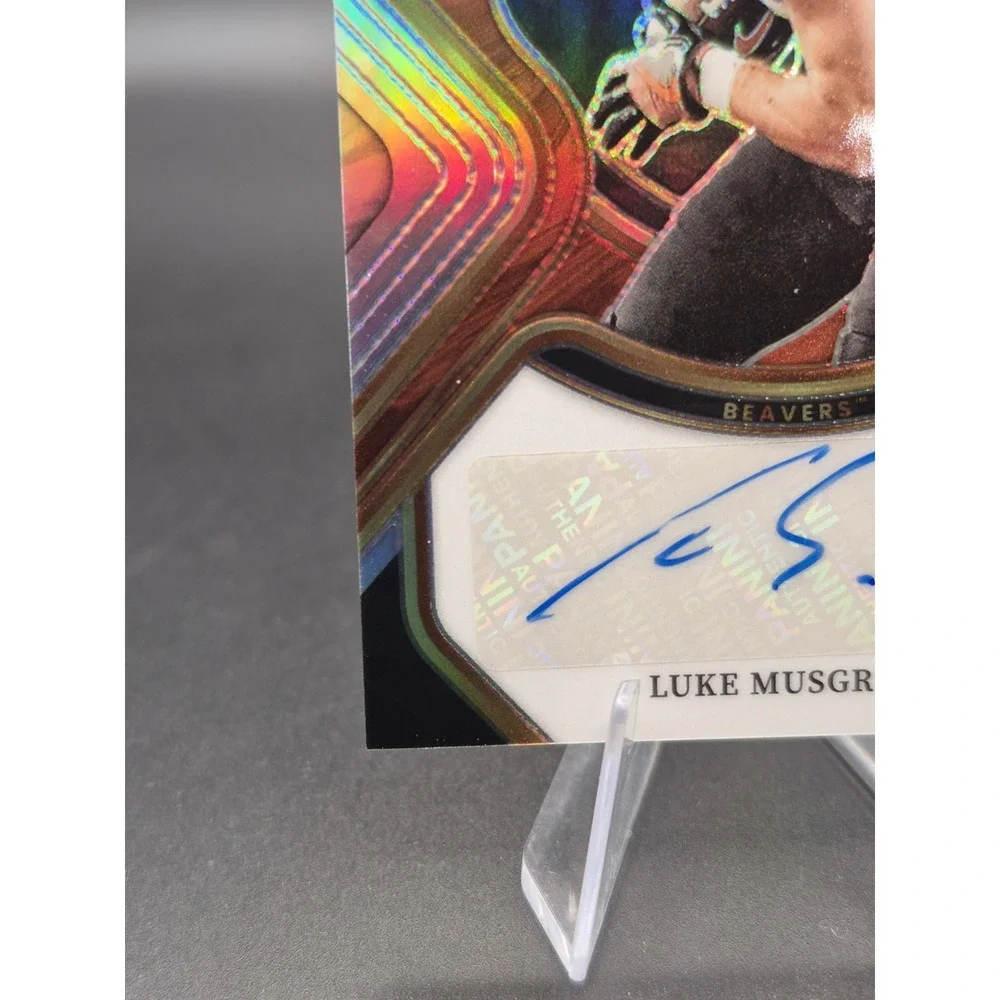 2023 Select Draft Picks Luke Musgrave #RS-LMU Rookie Autograph Red Prizm Packers